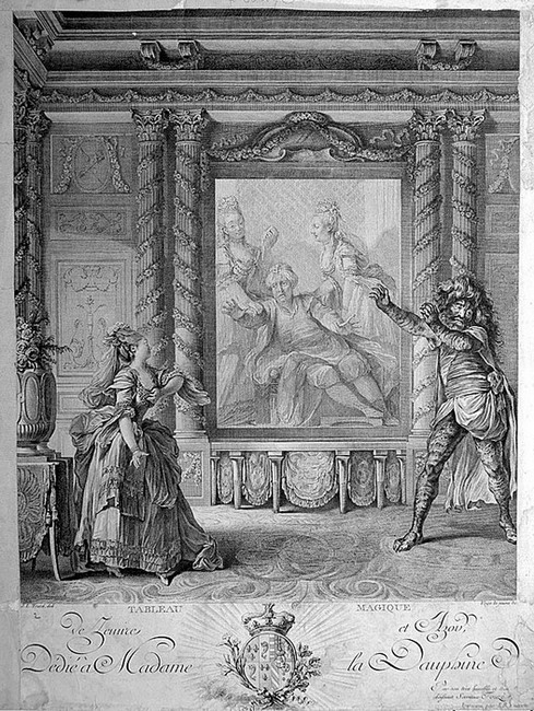 Jacques Louis Touz - Tableau magique da l'opera Zmire et Azor