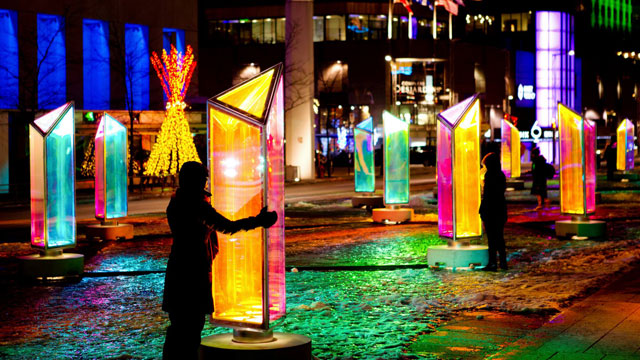 Prismatica  la Place des Festivals en 2014 - Photo Cindy Boyce