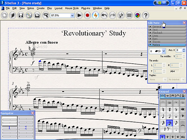 Sibelius First Software